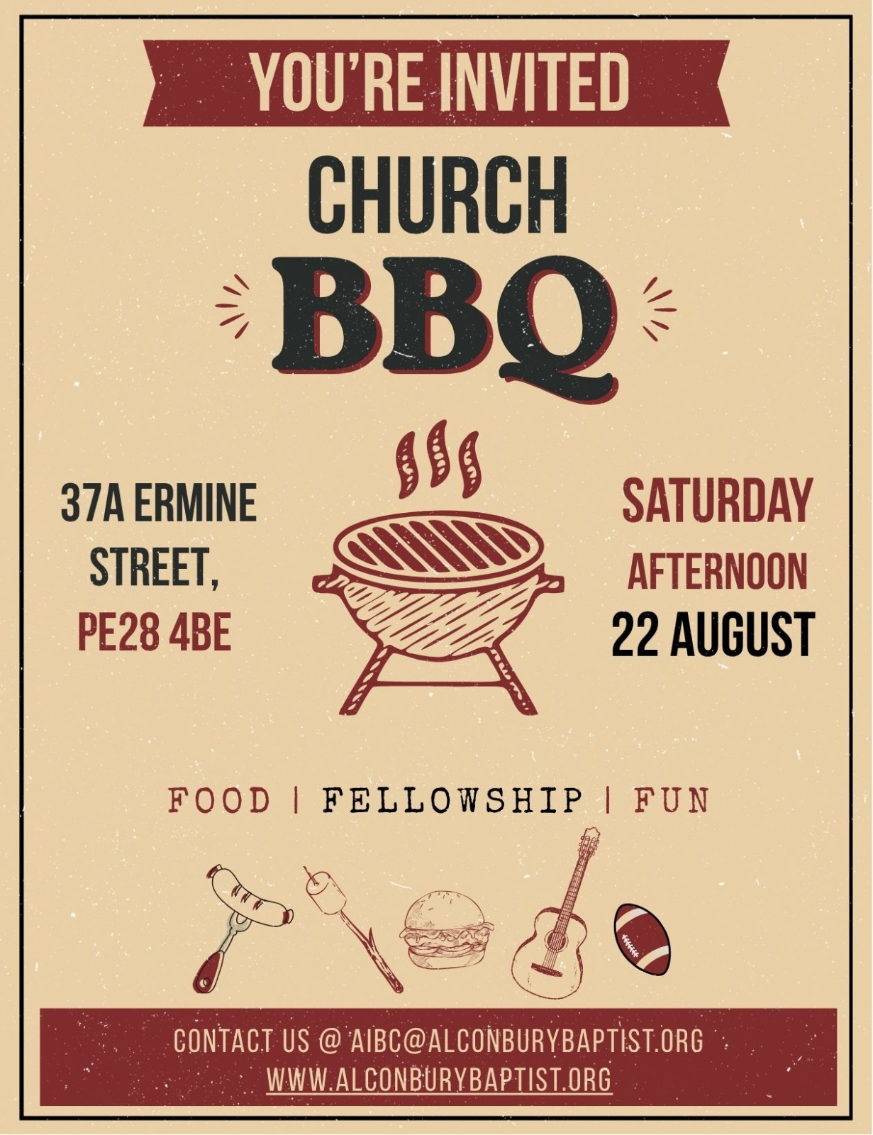 BBQ 22 Aug (outdoors, weather permitting)
Scrumptious Food and there's even some live entertainment (details soon) - ALL WELCOME!